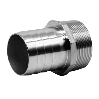 HOSE TAIL MALE 1/2 x 1/2 BSP STAINLESS image 0